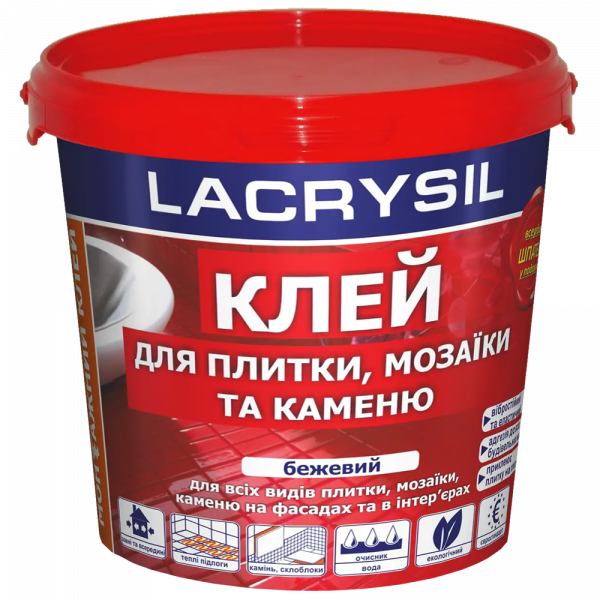 Купити Клей монтажний для плитки та мозаїки Lacrysil 1,5 кг