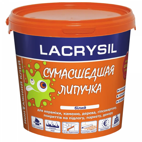 Купити Клей монтажний Lacrysil Скажена липучка білий 12 кг