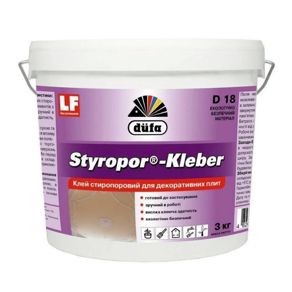 Купити Клей стиропоровий для декору Dufa Styropor-Kleber D18 1 кг