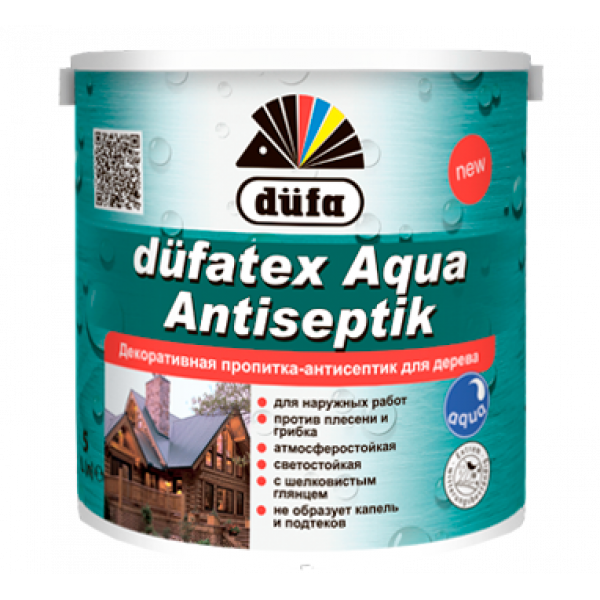 Купити Просочення для дерева Dufa Dufatex Aqua Antiseptik біле 2,5 л