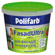 Купить Краска акриловая фасадная Polifarb FasadUltra белая 1,4 кг