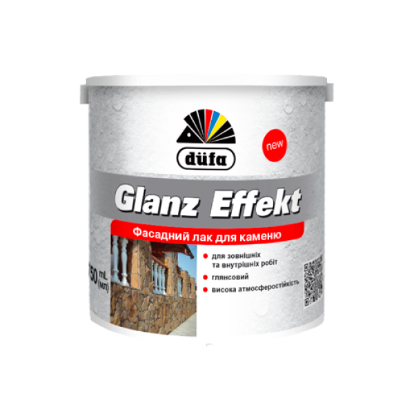 Купити Лак фасадний для каменю Dufa Glanz Effekt глянець прозорий 0,75 л
