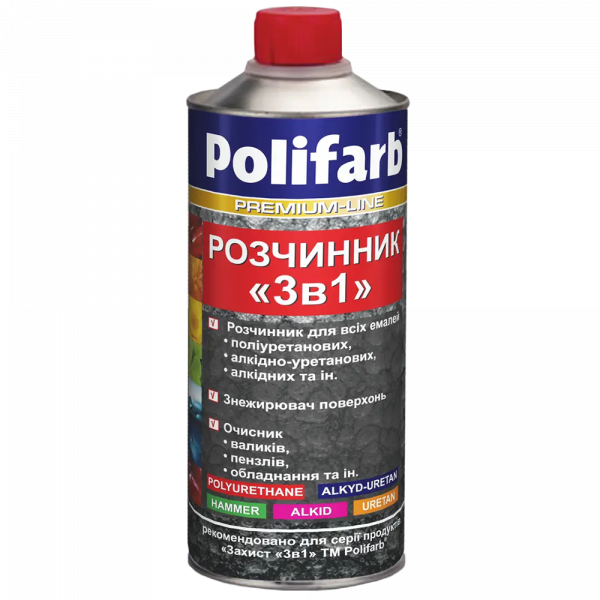 Купити Розчинник Polifarb 3в1 0,4 л