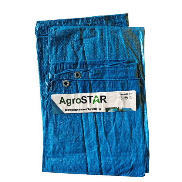 Купить Тент для навеса универсальный AgroStar 60 г/кв.м 2х3 м синий