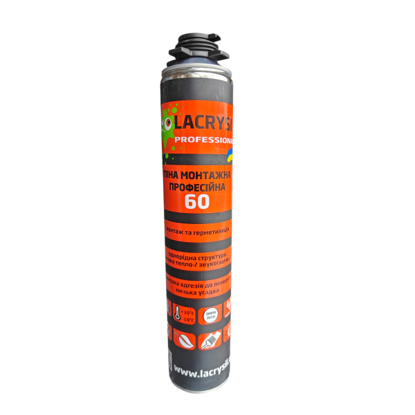 Купити Піна монтажна професійна Lacrysil 60 750 мл