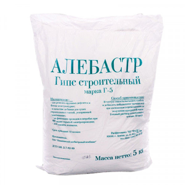 Купить Алебастр Г-5 Бахмут 10 кг