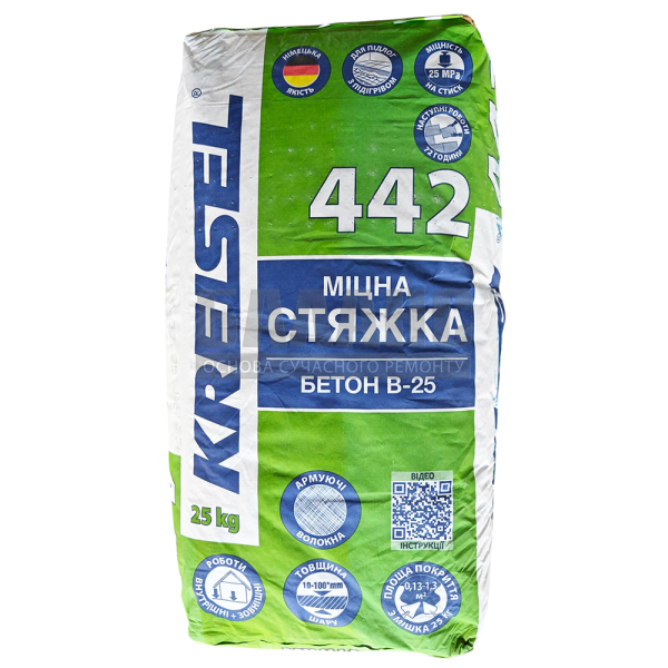 Купити Стяжка для підлоги Kreisel 442 Бетон В-25 25 кг